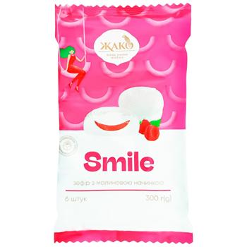 Jaco Smile Zefir with Raspberry Filling 300g - buy, prices for ULTRAMARKET - photo 1