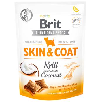 Ласощі для собак Brit Care Skin and Coat з крилем та кокосом для шкіри та шерсті 150г