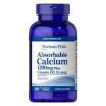 Puritan's Pride Absorbable Calcium with Vitamin D3 1200mg 200 softgels