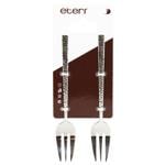 Eternum Iseo Hammered Cake Fork Set 2pcs