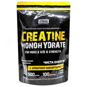 Добавка дієтична Extremal Creatine Monohydrate енергетик 500г - купити, ціни на МегаМаркет - фото 1