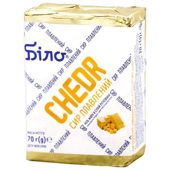 Сыр Біло Chedr плавленый 45% 70г - купить, цены на METRO - фото 1