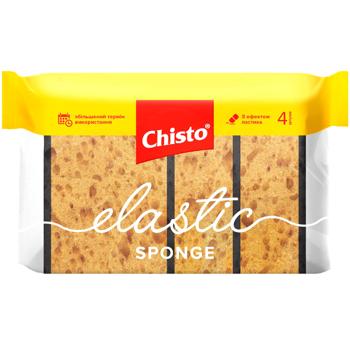 Губки кухонні Chisto Elastic Sponge 4шт - купити, ціни на - фото 1