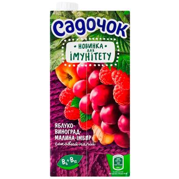 Напиток соковый Садочок для Иммунитета яблоко-виноград-малина-имбирь 0,95л - купить, цены на - фото 2