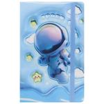 Книга записная Zibi Astronaut голубая А6 80 листов