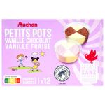 Auchan Assorted Ice Cream 2 Flavours 12pcs 360g
