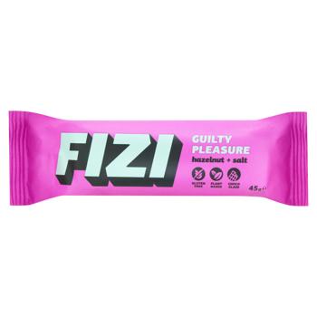 Fizi Hazelnut+Himalayan Salt Bar in Chocolate Glaze 45g