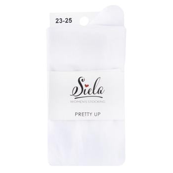 Siela Pretty Up Plain Women's Stocking s.23-25 White - buy, prices for NOVUS - photo 1