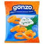Кільця кукурудзяні Gonzo зі смаком сметани і зелені 40г