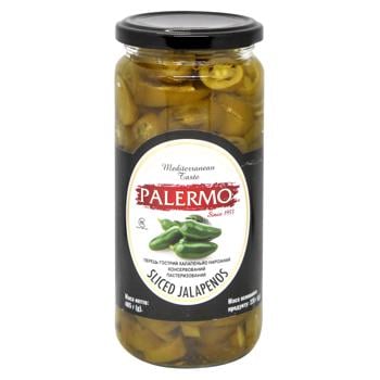 Palermo Sliced Pasteurizd Jalapenos Pepper 500ml - buy, prices for NOVUS - photo 1