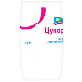 Сахар Aro белый кристаллический 1кг