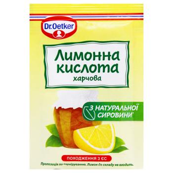 Кислота Dr.Oetker лимонная пищевая 8г