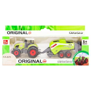 SunQ Toys Tractor with Trailer Metal Toy SQ90333-2A - buy, prices for Za Raz - photo 3