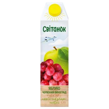 Svitanok Apple-grape Nectar 0.95l - buy, prices for Vostorg - photo 1