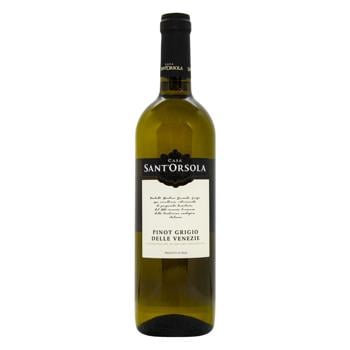 Вино Casa Sant’Orsola Pinot Grigio біле сухе 11,5% 0,75л - купити, ціни на ULTRAMARKET - фото 1