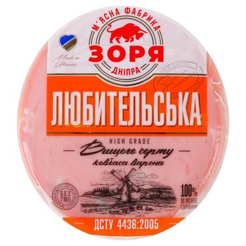 Ковбаса Зоря Дніпра Любительська варена вищий сорт - купити, ціни на Чудо Маркет - фото 1