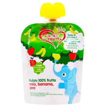 Cuore di Frutta Banana, Apple and Pear Fruit Puree 90g - buy, prices for WINETIME - photo 1