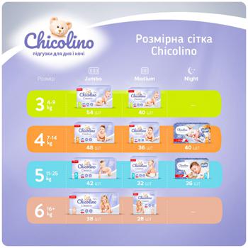 Chicolino Medium 6 Baby Diapers 16+ kg 28pcs - buy, prices for - photo 5