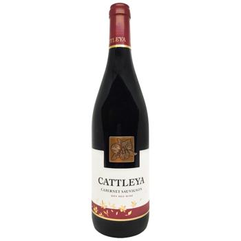 Вино Cattleya Каберне Совиньон красное сухое 12-13,5% 0,75л - купить, цены на КОСМОС - фото 1