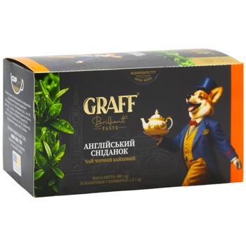 Graff English Breakfast Black Tea 2g*20pcs - buy, prices for Epicentr FOOD - photo 2