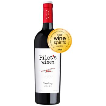Pilot’s Wines Riesling White Dry Wine 11% 0.75l