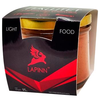 Паштет Lapinn Ніжний з печінки кролика з вишнею 95г