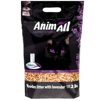 AnimAll наповнювач деревний 2,8 кг - лаванда - купити, ціни на MasterZoo - фото 1