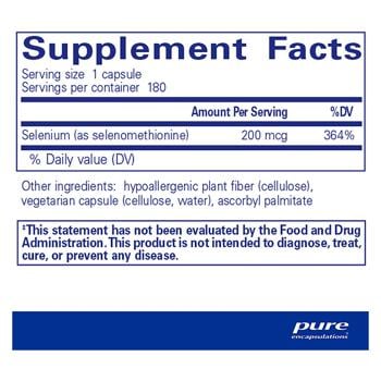 Pure Encapsulations Selenomethionine 200mcg 180 capsules - buy, prices for Biotus - photo 2