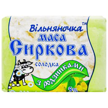 Маса сиркова Вільняночка з родзинками 5% 200г - купити, ціни на Auchan - фото 2