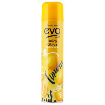Освежитель воздуха аэрозольный Evo Home Сочный цитрус 300мл - купить, цены на Чудо Маркет - фото 1