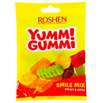 Roshen Yummi Gummi Smile Mix Jelly Candies 70g - buy, prices for Supermarket "Kharkiv" - photo 1