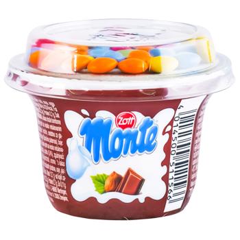 Zott Monte Dessert with Chocolate Hazelnuts and Cocoa Dragee 70g