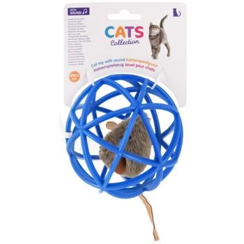 Cats Collection Toy Ball and Mouse with Sound 10.5cm - buy, prices for Auchan - photo 1