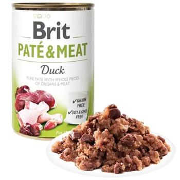 Brit Care Pate&Meat вологий корм для собак 800 г - качка - купить, цены на MasterZoo - фото 2