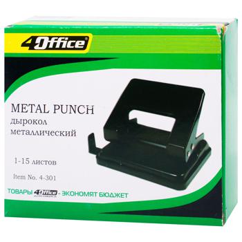 4Office Metal Puncher 8cm 1-15 sheets - buy, prices for Auchan - photo 1