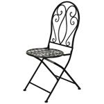 Bistro Black Chair 39x50x94cm