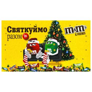 Новорічний подарунок M&M's & Friends Різдвяний календар 463г - купити, ціни на За Раз - фото 3