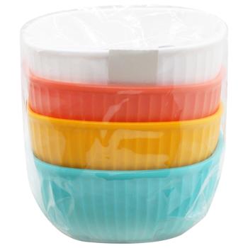 Набор мисок 4шт 11,3*11,3*5,4см 8410-34235 - купить, цены на Таврия В - фото 1