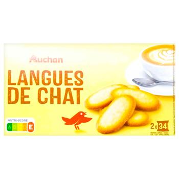 Auchan Cookies Kitty Tongues 200g
