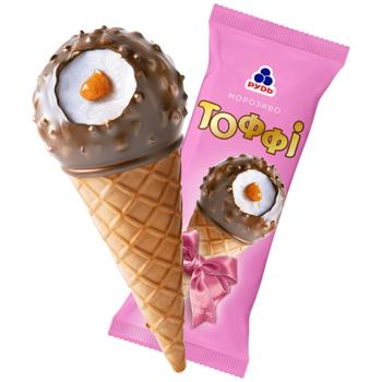 Мороженое Рудь Тоффи рожок 70г