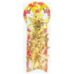 Set of Gold Flower Bows 4pcs 13*11cm