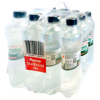 Вода минеральная Auchan Крайна сильногазированная 1,5л х12шт