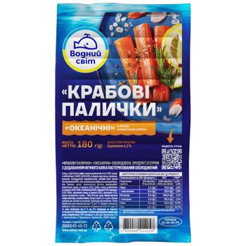 Крабовые палочки Водний Світ Океанические охлажденные 180г - купить, цены на КОСМОС - фото 1