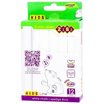 Крейда ZiBi Kids Line біла квадратна 12шт - купити, ціни на - фото 3