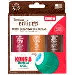 TropiClean Enticers Teeth Cleaning Gel Refills for Kong Dental Ball 3x14.8ml