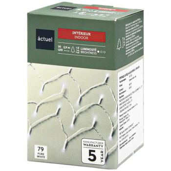 Actuel 30LED White Battery-powered Garland 3.05m - buy, prices for Auchan - photo 1