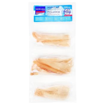 Norven Fresh Frozen Pollock Fillet without Skin 3x200g