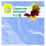 Auchan Three-layer Blue Napkins 33x33cm 20pcs
