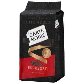 Кофе молотый Carte Noire Espresso 250г - купить, цены на МегаМаркет - фото 1