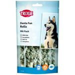 Ласощі для собак Trixie Denta Fun з рибою паличка для чищення зубів 12см 10шт 75г